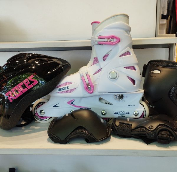 اسکیت بچگانه متغیر روسز Roces ORLANDO3 اورجینال سفید